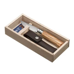 Opinel Gaveæske med foldekniv og skede – No 8 SS – 8,5 cm – Classic Hot