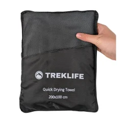 Treklife Hurtigtørrende microfiber håndklæde – 200×100 cm – Outlet