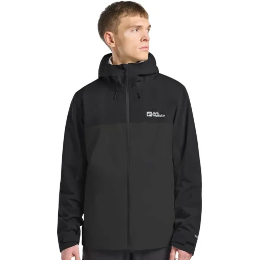 Jack Wolfskin Jakke til herre – Weiltal 2 lags – Sort Sale