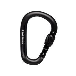 Black Diamond Karabin – PearLock Screwgate – Sort Outlet