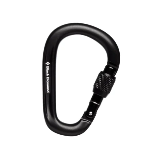 Black Diamond Karabin – PearLock Screwgate – Sort Outlet
