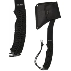 Mil-Tec Økse – Black Paracord Axe – Stål – Inkl pose Outlet