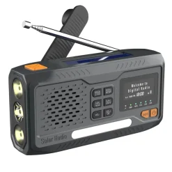 Aquipe Nødradio DAB+/FM – 4800 mAh powerbank – Håndsving – Solcelle New