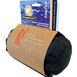 TravelSafe Poncho – Med plads til backpack – Blå Hot
