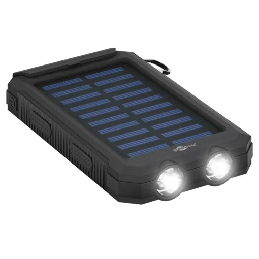 Goobay Powerbank – 8.000 mah – Solceller Clearance