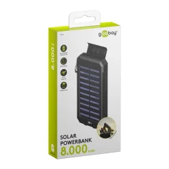 Goobay Powerbank – 8.000 mah – Solceller Clearance