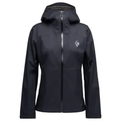 Black Diamond Regnjakke til dame – Fineline Stretch Rain Shell – Sort Discount