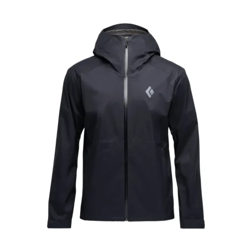 Black Diamond Regnjakke til herre – Fineline Stretch Rain Shell – Sort