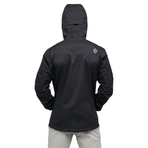 Black Diamond Regnjakke til herre – Fineline Stretch Rain Shell – Sort