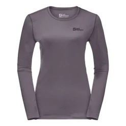 Jack Wolfskin Trøje til dame – Sky Thermal LS T W – Lilla Sale