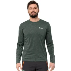 Jack Wolfskin Trøje til herre – Sky Thermal LS T M – Grøn Best