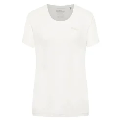 Jack Wolfskin T-shirt til dame – Tech T – Hvid Clearance