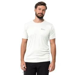Jack Wolfskin T-shirt til herre – Tech T M – Hvid Outlet